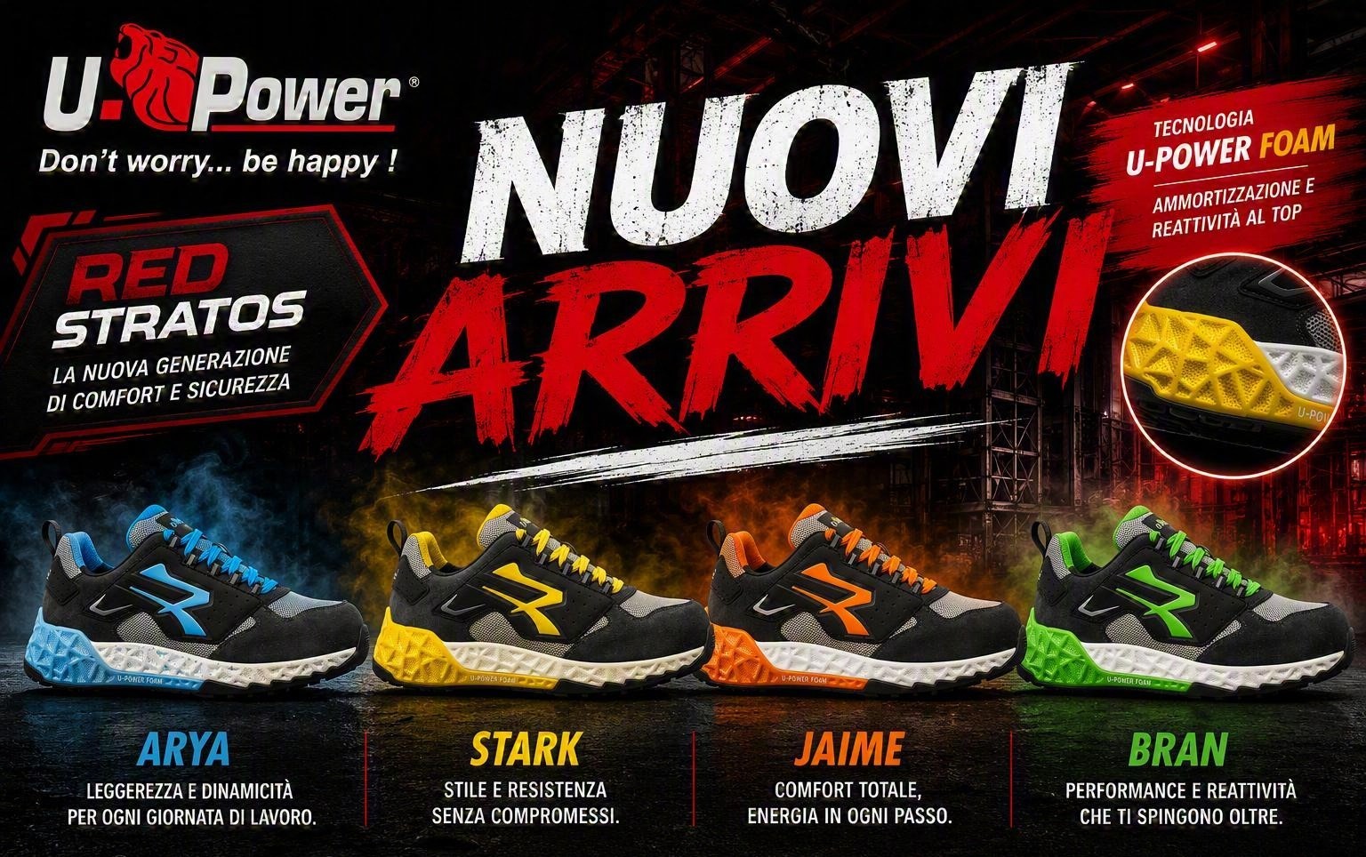 NUOVI ARRIVI U POWER- LINEA RED STRATOS